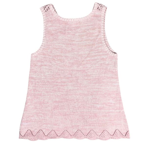 American Eagle Tank Top Womens Crochet Patterned Knit Sleeveless Small Pink Y2K - Picture 3 of 8
